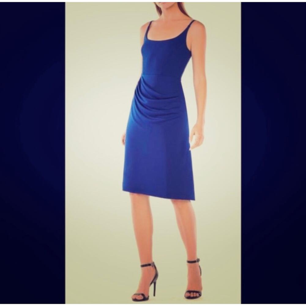 BCBGMaxAzria Cobalt Blue Knee Length Cocktail Dress - Size Medium